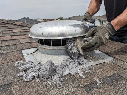 Cleaning Dryer Vent On Roof in Richmond Hill
