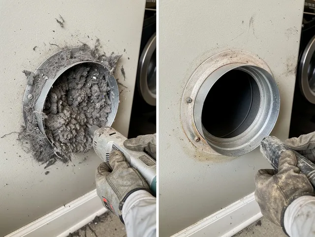 Professional clogged vent cleaning by Richmond Hill Dryer Vent Cleaning in Richmond Hill