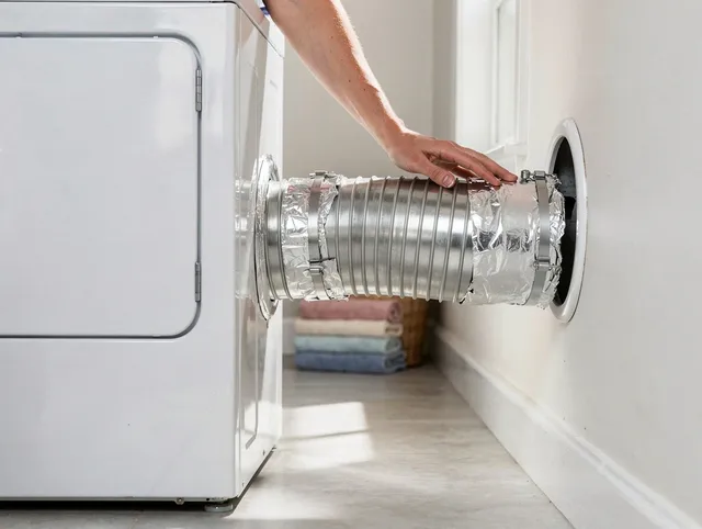 Professional dryer vent hose installation by Richmond Hill Dryer Vent Cleaning in Richmond Hill