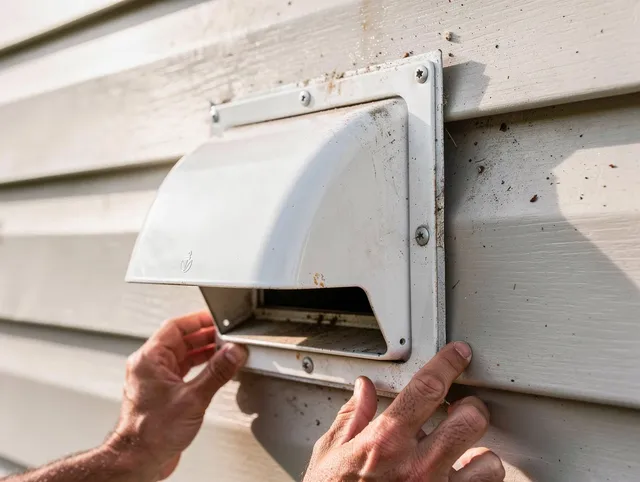 Richmond Hill Dryer Vent Cleaning technician delivering thorough residential dryer vent cleaning service in Richmond Hill
